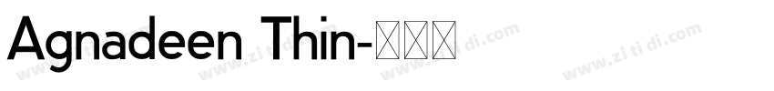 Agnadeen Thin字体转换